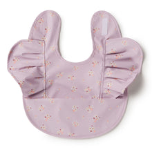 Load image into Gallery viewer, Lilac Bloom Frill Bib - Spotty Dot AU
