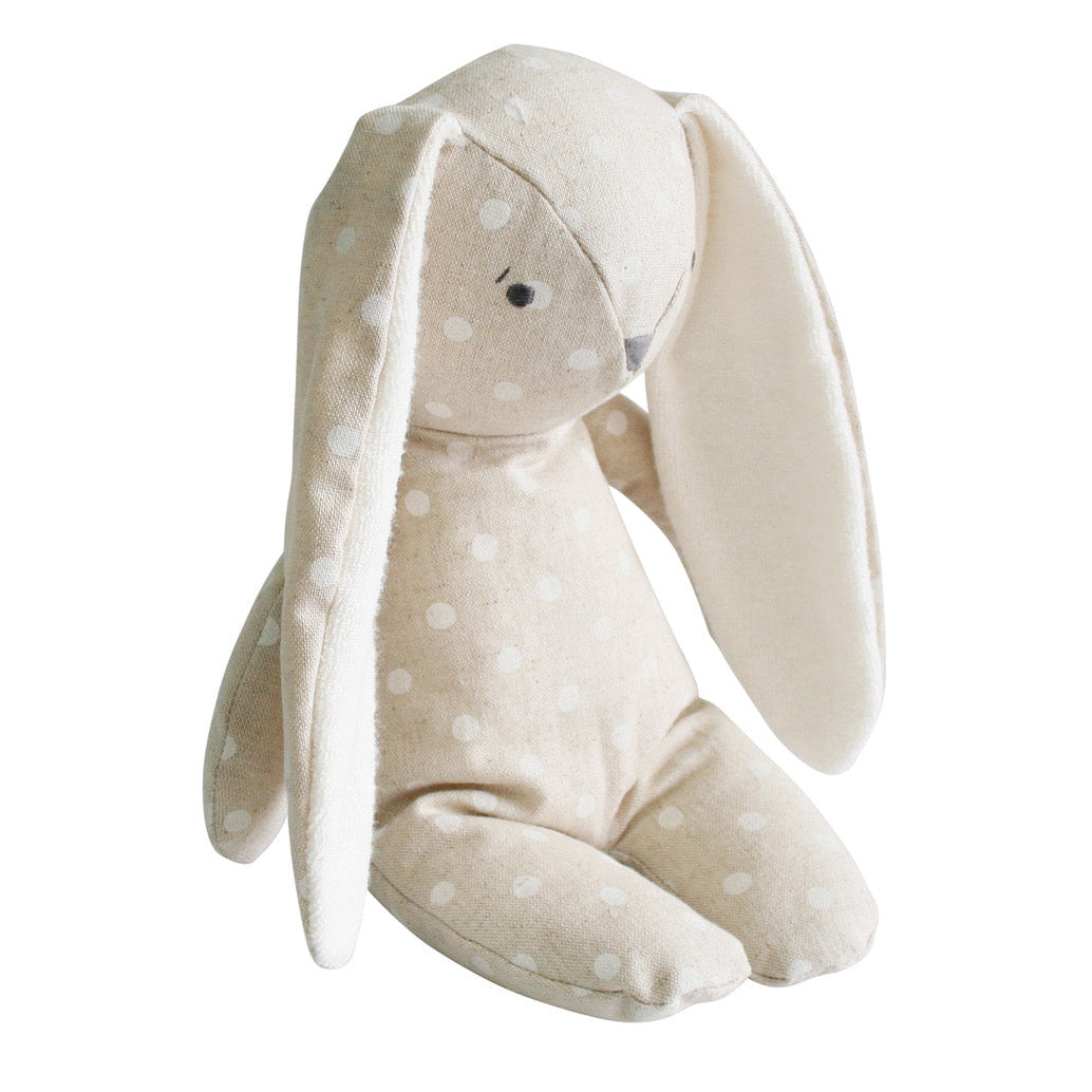 Floppy Bunny Linen - White Spot - Spotty Dot