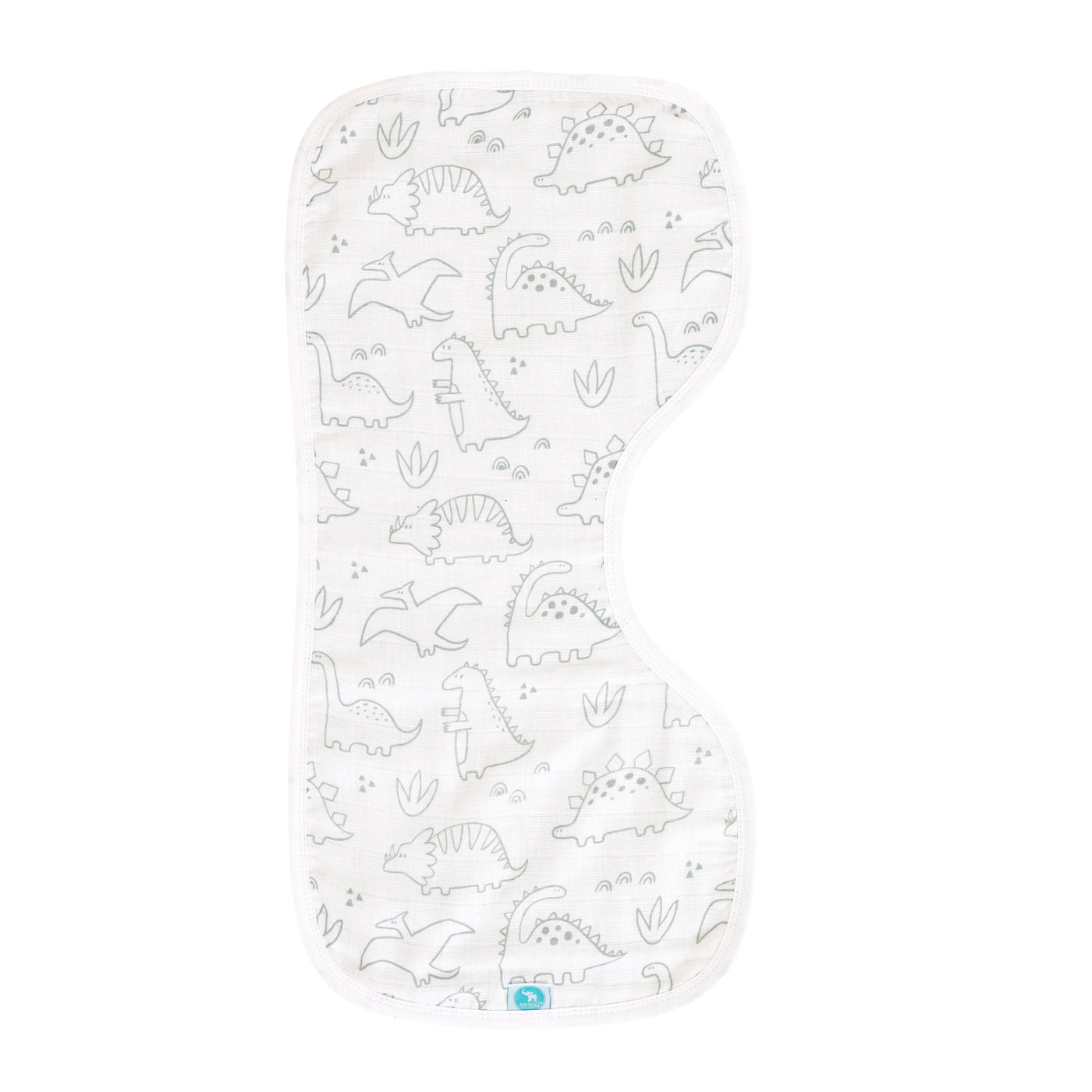 Burp Cloth Sage Dino - Spotty Dot AU