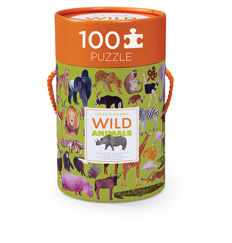 36 Wild Animals Puzzle - 100 pieces by Crocodile Creek