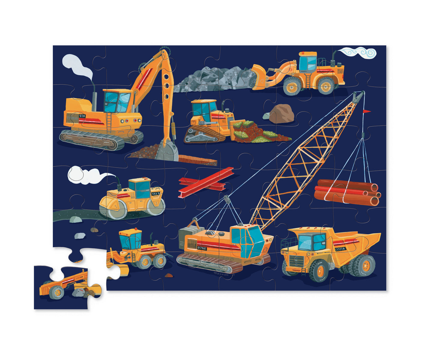 Classic Floor Puzzle - Construction Zone - Spotty Dot AU