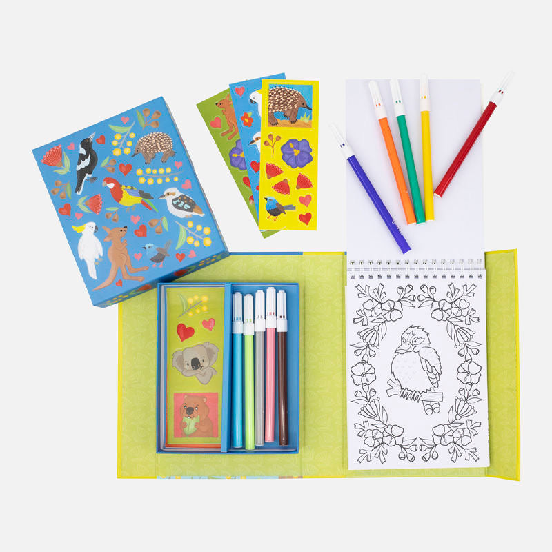 Aussie Animals Colouring Set - Spotty Dot AU