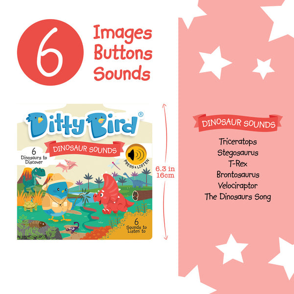 Ditty Bird - Dinosaur - Sound Board Book