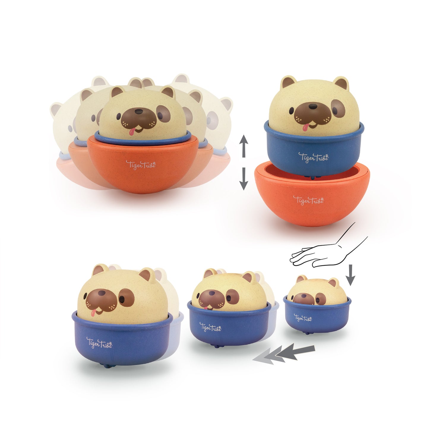 Eco Rocking Rollers Dog Spotty Dot Toys