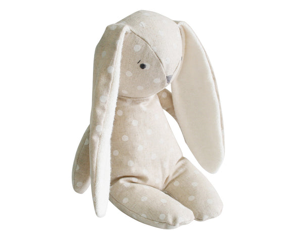 Floppy Bunny Linen - White Spot - Spotty Dot AU