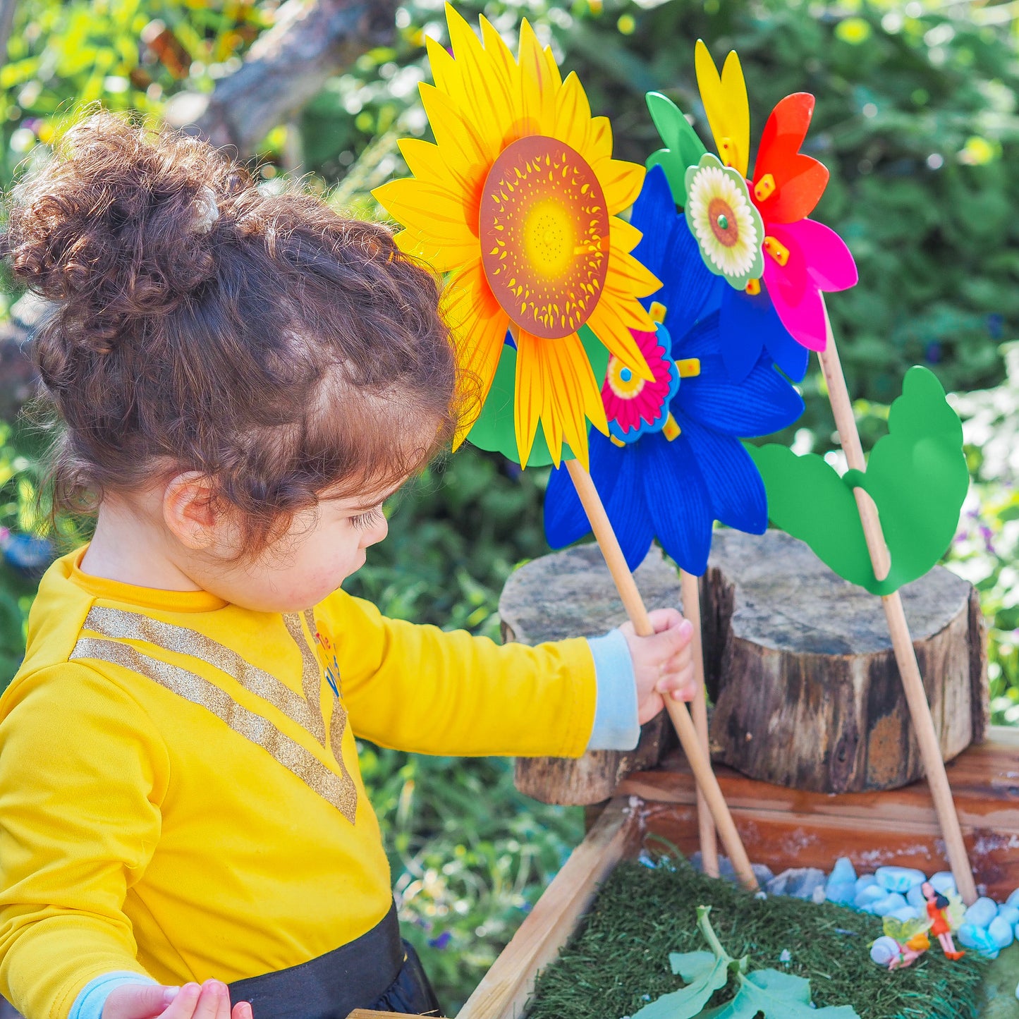 Flora Range Sensory Play Quality Italian Windmill by WHIRLY Australia