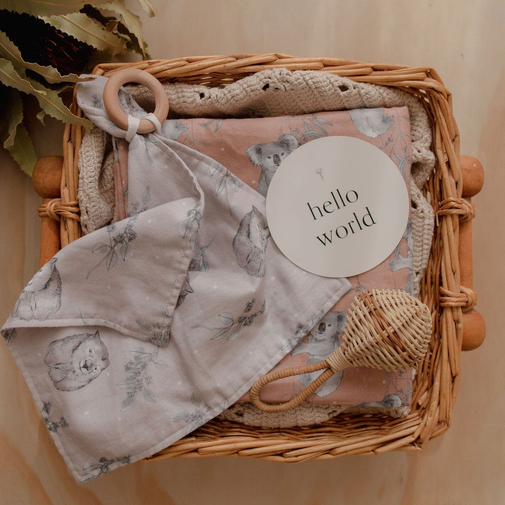 Cuddle Wombat & Eucalyptus Comforter - Spotty Dot AU