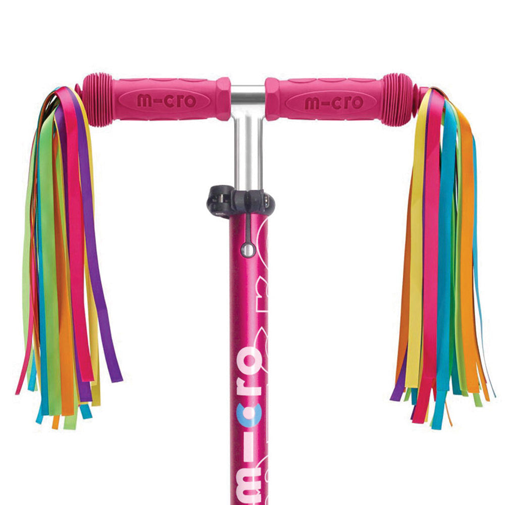 Micro Scooter Handle Bar Ribbons Neon Spotty Dot