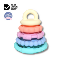 Load image into Gallery viewer, Pastel - Silicone Stacker Teether Toy - Spotty Dot AU
