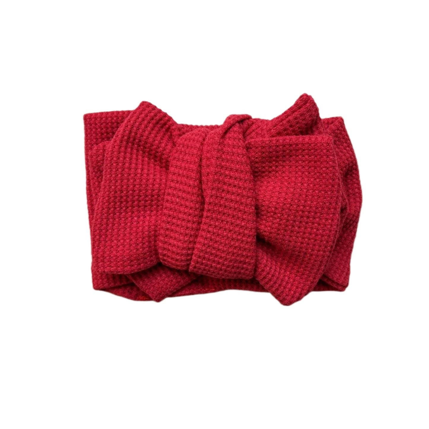 Red Gingham Oversized Topknot - Spotty Dot AU