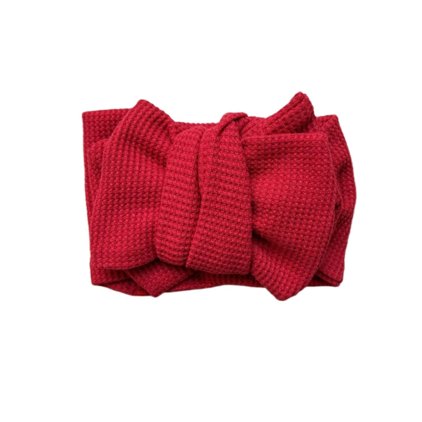 Red Gingham Oversized Topknot - Spotty Dot AU