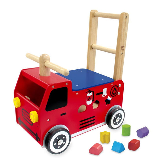 Walk and Ride Fire Truck Engine Sorter Spotty Dot Toys