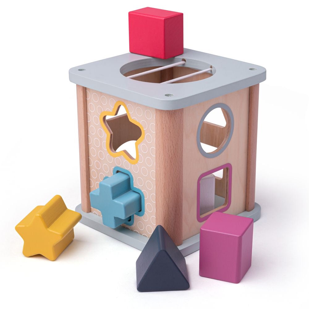 Wooden Eco Shape Sorter Spotty Dot Toys