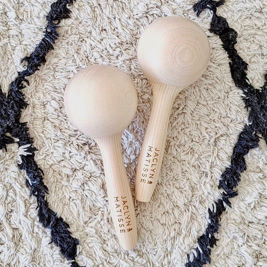 Wooden Maracas - Spotty Dot AU