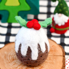 Load image into Gallery viewer, Felt Christmas Pudding - Spotty Dot AU
