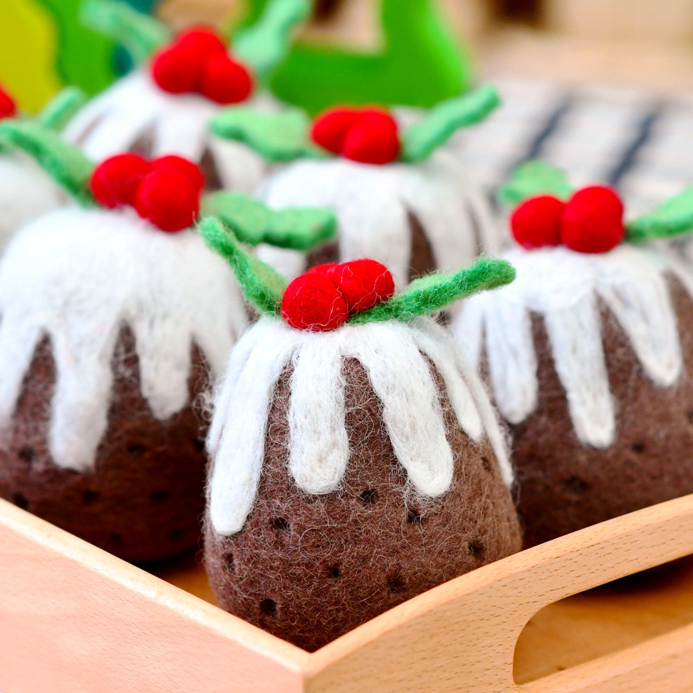 Felt Christmas Pudding - Spotty Dot AU