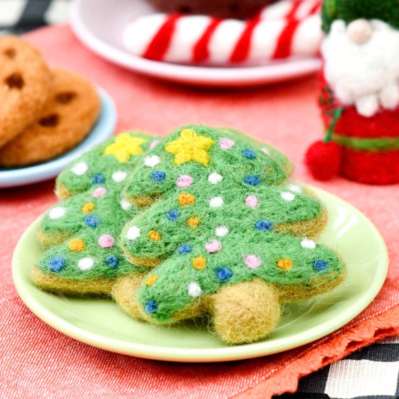 Felt Christmas Tree Cookie Decoration