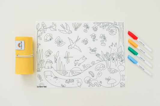 In the Garden - Silicone Scribble Mat | Spotty Dot AU
