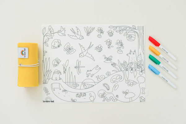 In the Garden - Silicone Scribble Mat | Spotty Dot AU