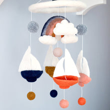 Load image into Gallery viewer, Sailing Boats Felt Mobile - Spotty Dot AU
