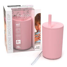 Load image into Gallery viewer, Coral Pink - Silicone Sippy Smoothie Cup - Spotty Dot AU
