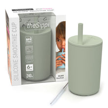 Load image into Gallery viewer, Sage Silicone Sippy Smoothie Cup - Spotty Dot AU
