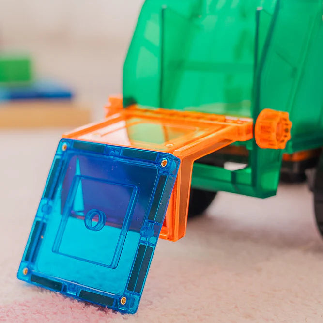 14 Piece Mega Magnetic Recycling Truck Spotty Dot Toys
