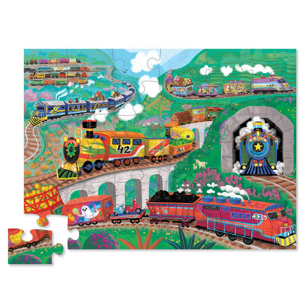 All Aboard Train Puzzle - Spotty Dot