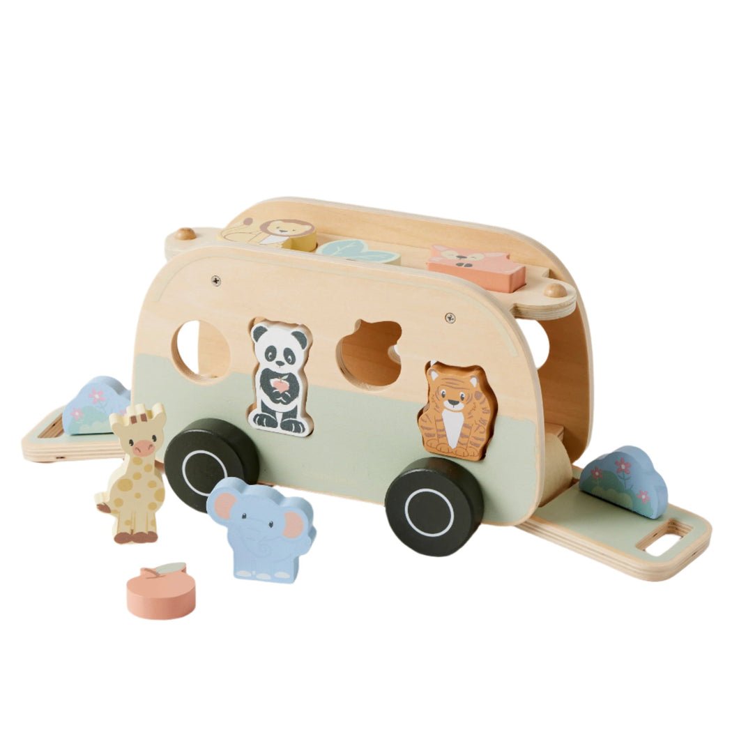 Animal Campervan Shape Sorter - Spotty Dot Toys