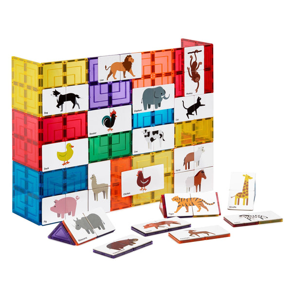 Animal Magnetic Tile Topper Pack - Spotty Dot Toys AU