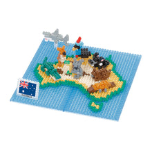 Load image into Gallery viewer, Animals of Australia on Map nanoblock- Spotty Dot Toys
