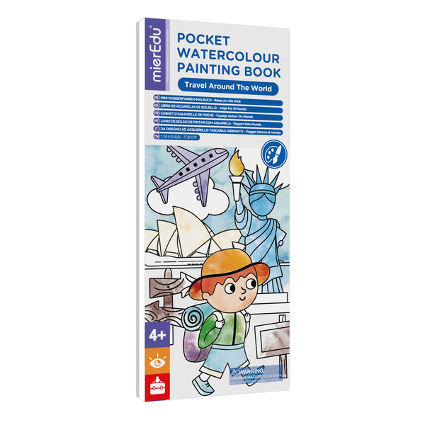 Pocket Watercolour Painting Book - Around the World - Spotty Dot Toys