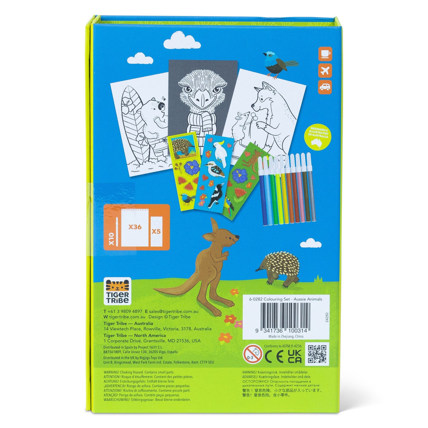 Aussie Animals - Colouring Set - 4+