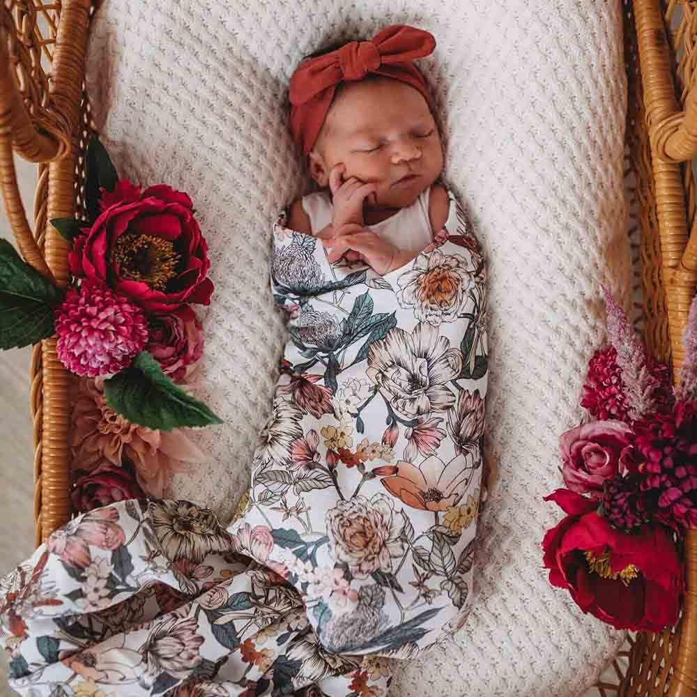Australiana Organic Cotton Muslin Wrap Spotty Dot Baby
