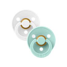 Load image into Gallery viewer, BIBS White / Mint Dummy Pacifier - Spotty Dot AU
