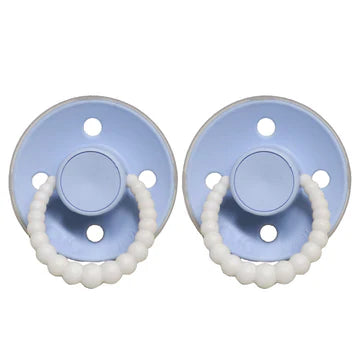 Baby Blue Glow Baby Pacifier Dummy Spotty Dot