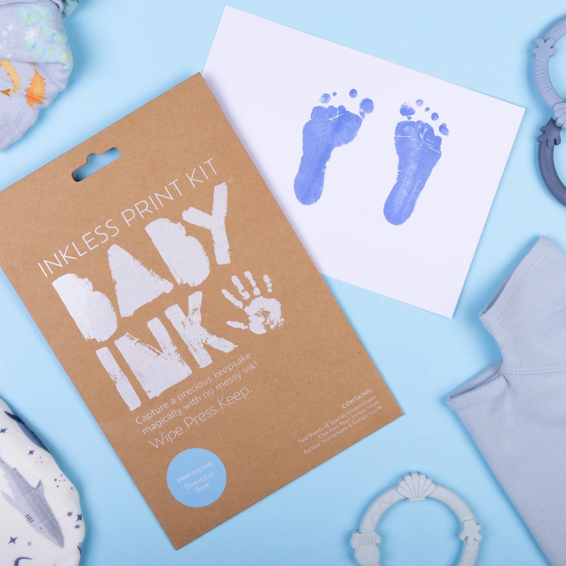 Baby Ink Blue Print Kit Spotty Dot Gifts
