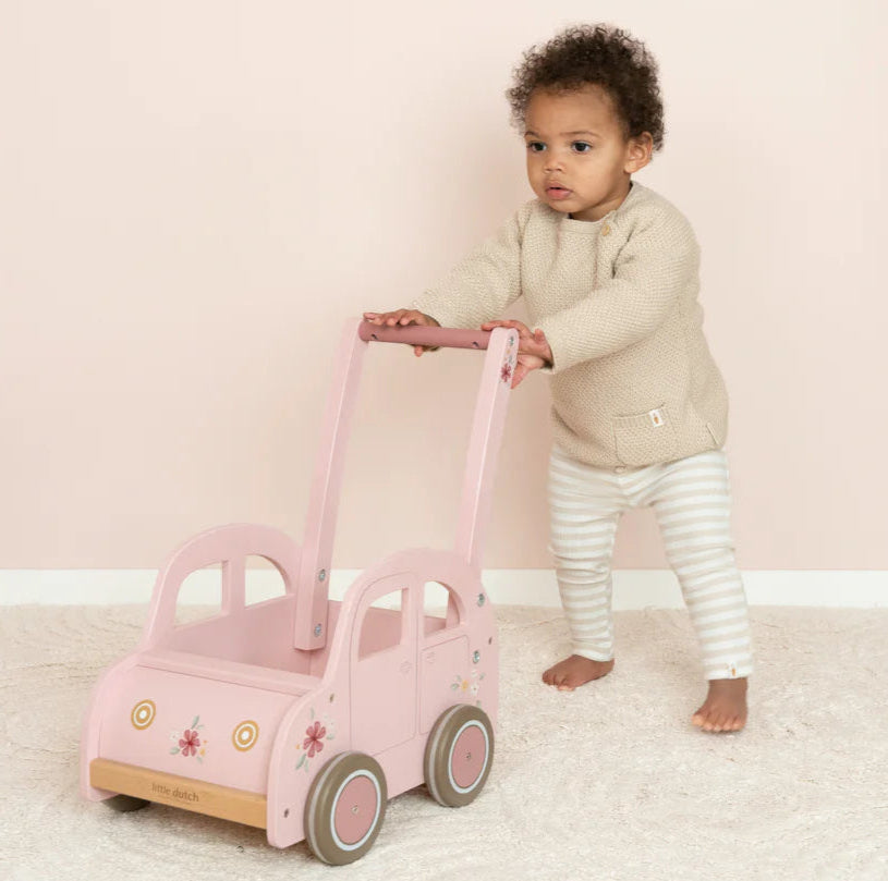 Baby Pink Car Walker Spotty Dot Toys