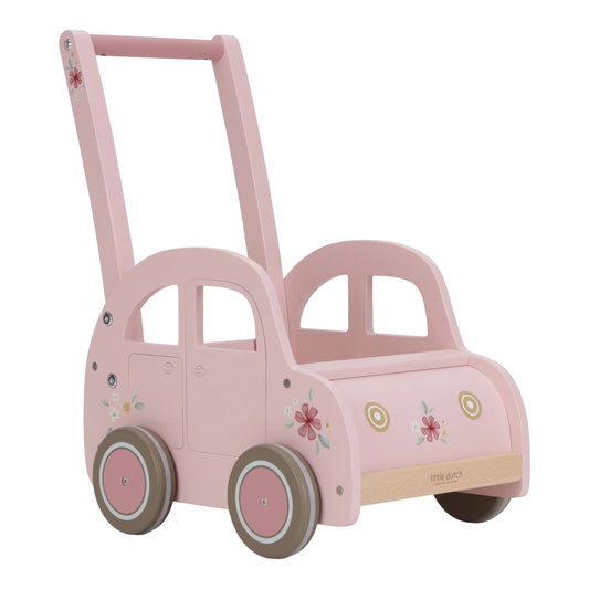 Baby Pink Car Walker Toy Spotty Dot