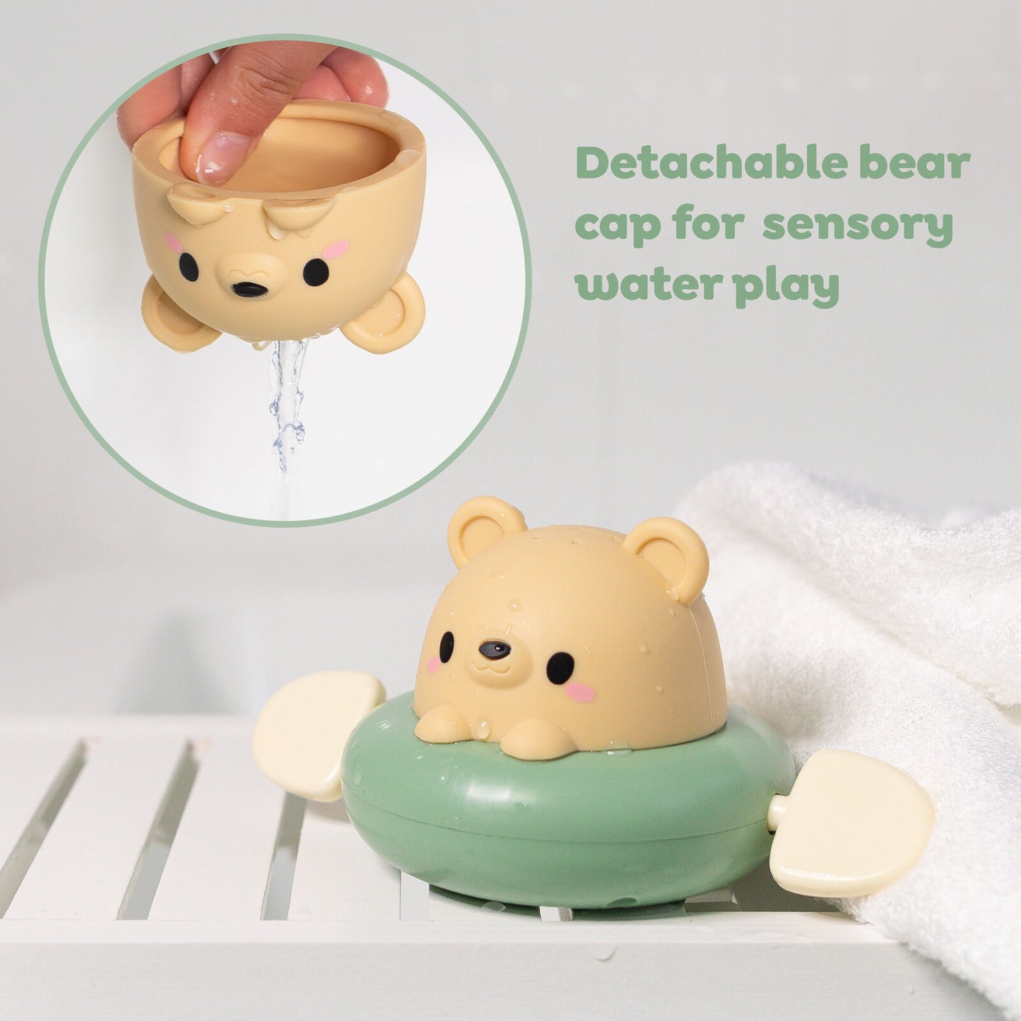 Bath Bear Paddle Boat Spotty Dot Toys