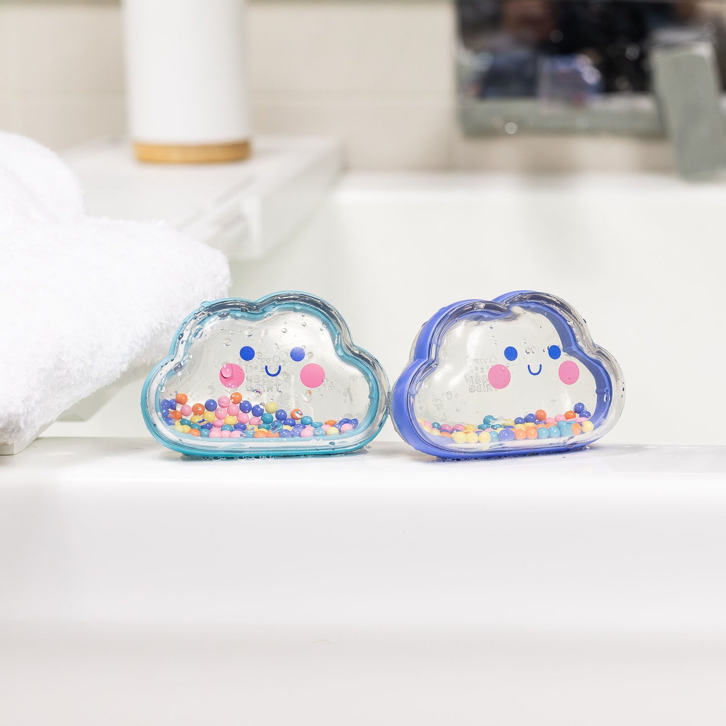 Bath Shakers Colourful Clouds Spotty Dot Toys
