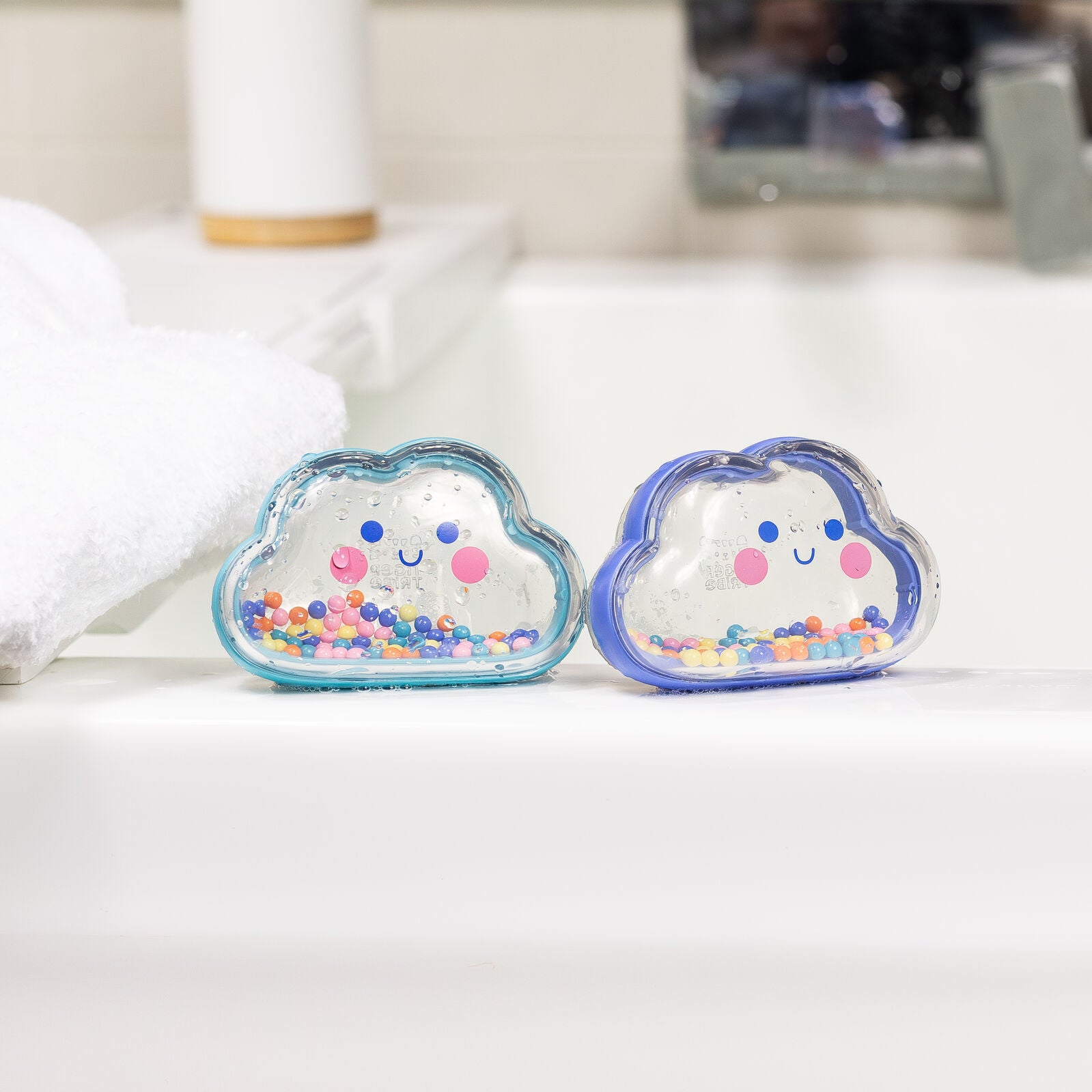 Bath Shakers Colourful Clouds Spotty Dot Toys