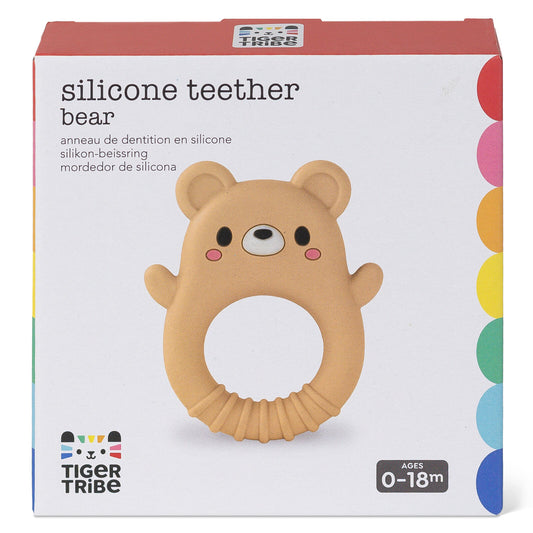 Bear Teether Silicone Spotty Dot Toys