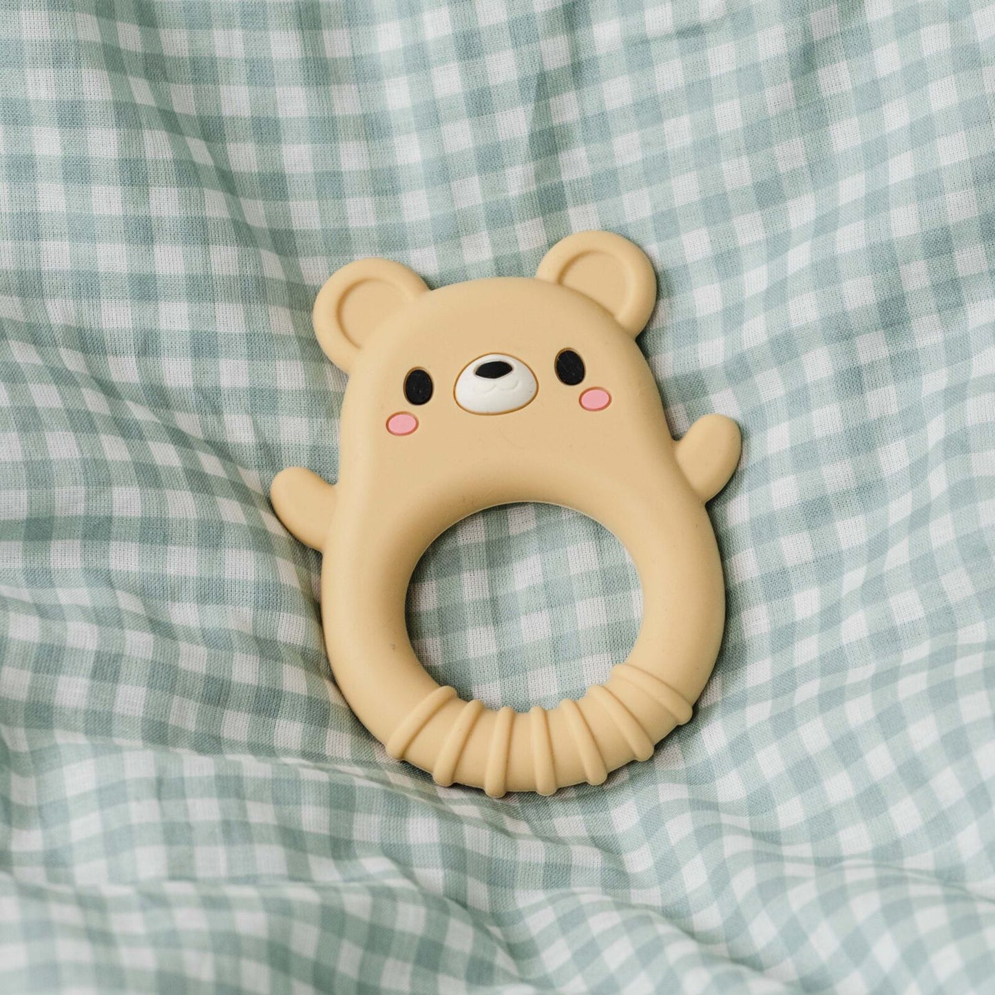Bear Teether Silicone Spotty Dot Toys