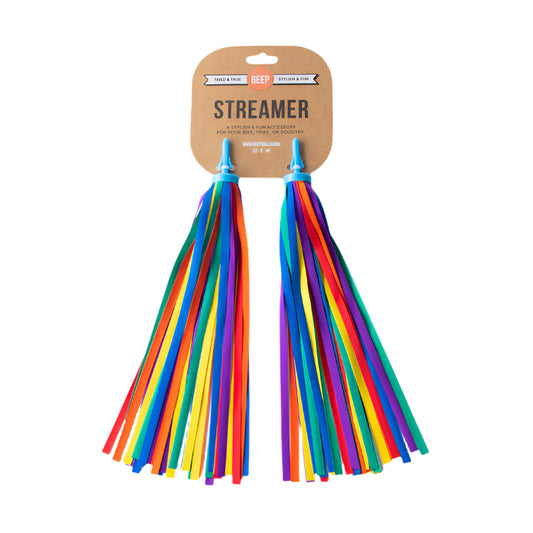 Beep Bike Streamers Rainbow Spotty Dot Toys