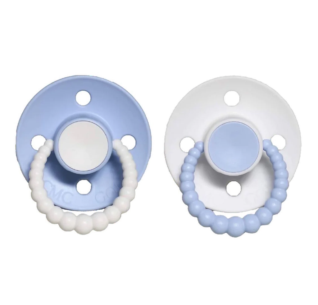 Breeze Blue CMC Gold Size 2 Dummies Spotty Dot Baby
