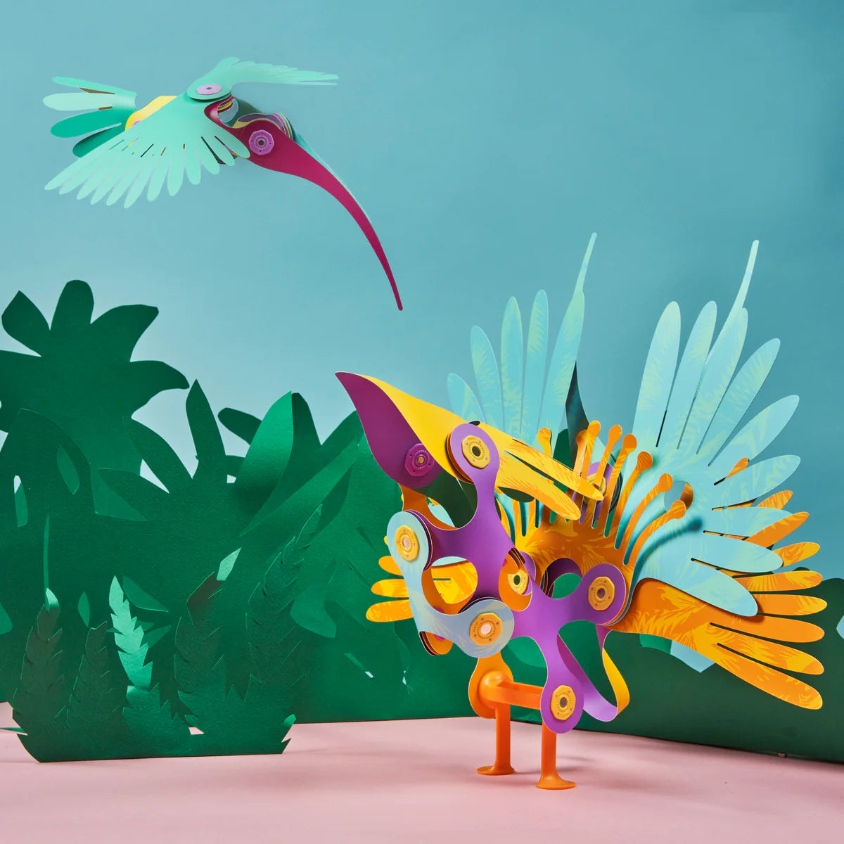 CLIXO Tropical Bird Pack Spotty Dot Toys