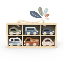 Load image into Gallery viewer, Car Display Case with 6 Vehicles - Spotty Dot Toys
