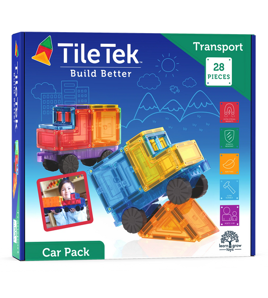 Car Set 28 Pieces TileTek Spotty Dot Toys