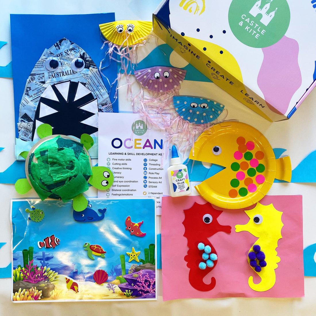 Castle & Kite Craft Activity Box - Spotty Dot Toys